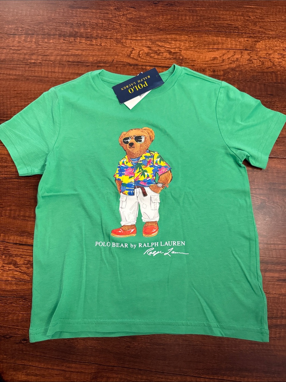Polo by Ralph Lauren Green Polo Bear Graphic Tee